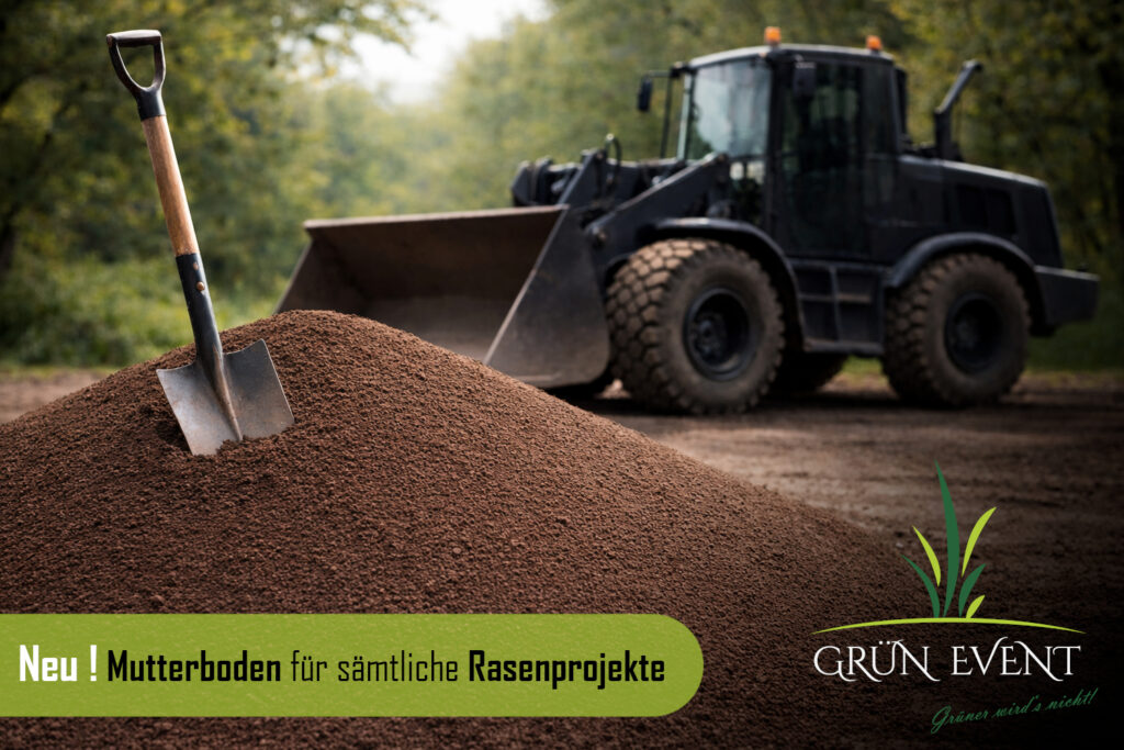 Gesiebter Mutterboden für Rollrasen & Rasen